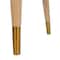 Flash Furniture Naomi Cane Rattan Dining and Accent Chair w/Solid Wood Frme, Gold Tipped Legs and Beige Padded Seat SK-220901-NAT-GG - alternate 7